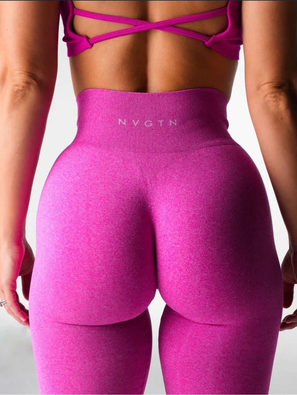 💕 NVGTN High-Waist Seamless 💕 Vibrant Ombré Pink - Med/Lg